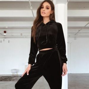 Tiger mist velvet hoodie